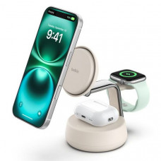 Беспроводное зарядное устройство Belkin UltraCharge Pro 3-in-1 Qi2 25W Stand Беспроводное зарядное устройство Belkin UltraCharge Pro 3-in-1 Qi2 25W Stand